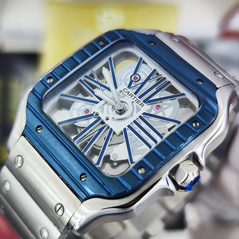 CA-Montre Skeleton Santos de Cartier