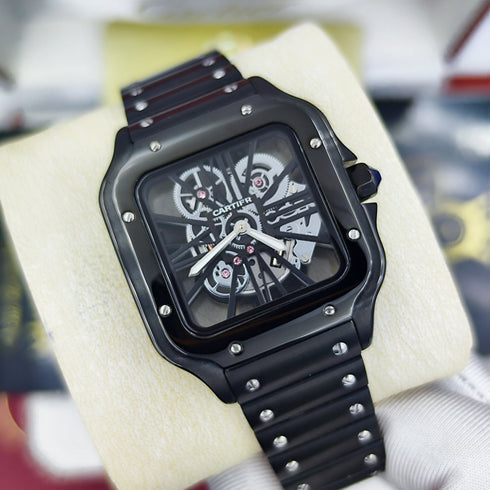 CA-Montre Skeleton Santos de Cartier