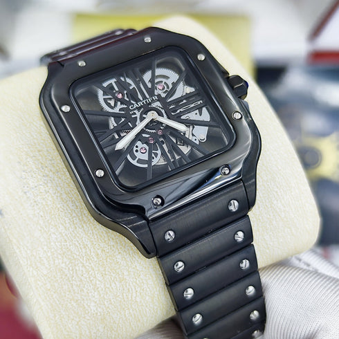 CA-Montre Skeleton Santos de Cartier