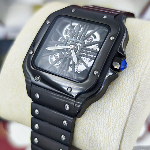 CA-Montre Skeleton Santos de Cartier