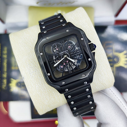 CA-Montre Skeleton Santos de Cartier