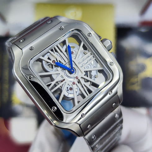 CA-Montre Skeleton Santos De Cartier