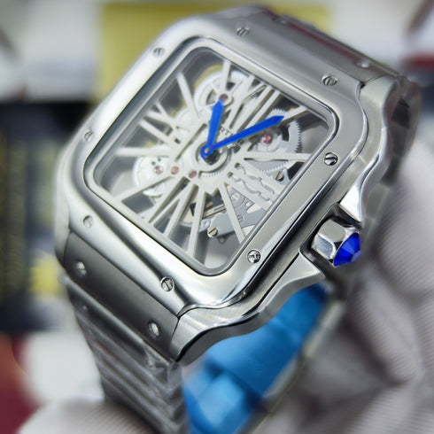 CA-Montre Skeleton Santos De Cartier