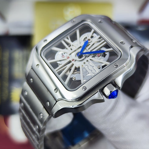 CA-Montre Skeleton Santos De Cartier