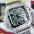 CA-Montre squelette Santos de Cartier