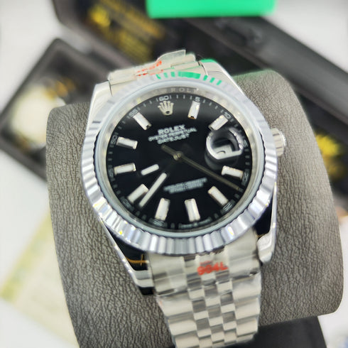 RX-Datejust Black Dial Men's 41mm'