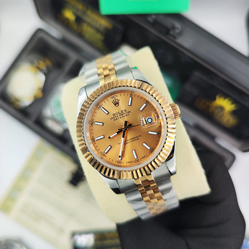 RX-Datejust Rose Gold & Steel Watch 41mm