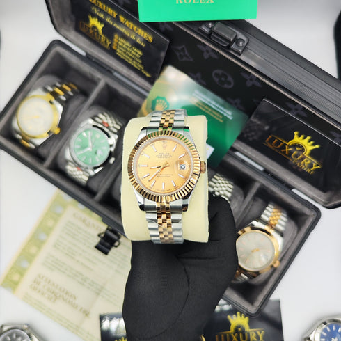 RX-Datejust Rose Gold & Steel Watch 41mm