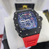 RM-Richard mill RM011 Noir-rouge Hommes