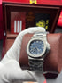 Patek- PHILIPPE STEEL NAUTILUS WITH MOON PHASE chrono