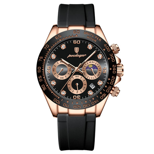 POEDAGAR High Quality Luxury Men Wristwatch Waterproof Luminous Chronograph Date Men's Quartz Watch Outdoor Fashion Man Watches