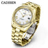 CADISEN Men's Mechanical Watches Luxury Meteorite Dial Automatic Watch For Men Week 100M Japan MIYOTA 8285 Movement Clock Man
