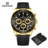 NAVIFORCE NF8054 Original Watches For Men Silicone Band Casual Sport Chronograph Luminous Wristwatch