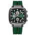 REWARD hottest square men's watch silicone band calendar chronograph fashion sport quartz watch men