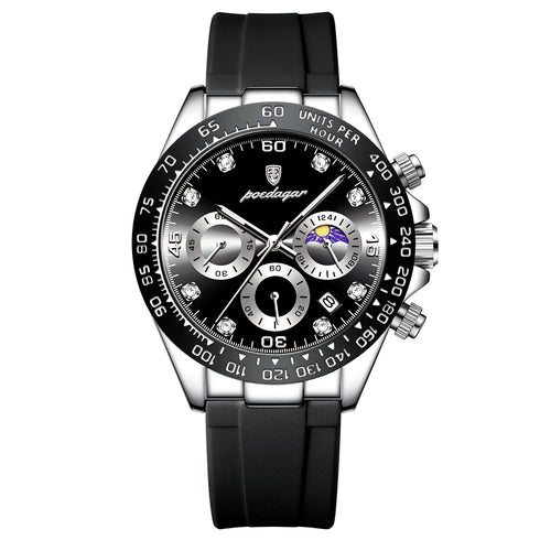 POEDAGAR High Quality Luxury Men Wristwatch Waterproof Luminous Chronograph Date Men's Quartz Watch Outdoor Fashion Man Watches