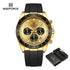 NAVIFORCE NF8054 Original Watches For Men Silicone Band Casual Sport Chronograph Luminous Wristwatch