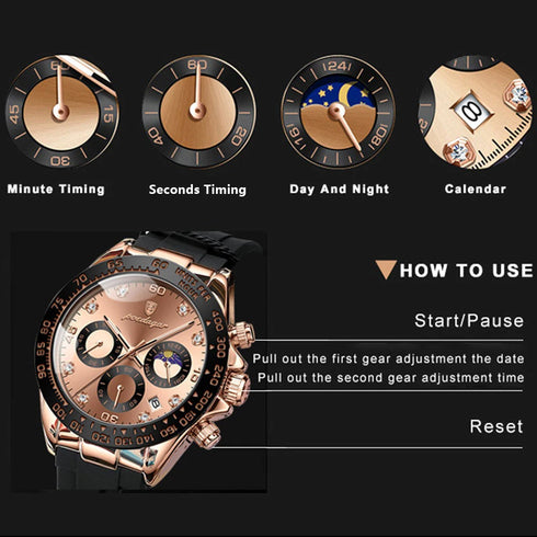 POEDAGAR High Quality Luxury Men Wristwatch Waterproof Luminous Chronograph Date Men's Quartz Watch Outdoor Fashion Man Watches