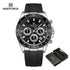 NAVIFORCE NF8054 Original Watches For Men Silicone Band Casual Sport Chronograph Luminous Wristwatch