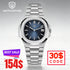 Watchdives WD00013 Swiss Ronda 714 Quartz Movement Watch Top Notch Brushing 316L Case AR Coating Dial Super Luminova BGW9 Watch