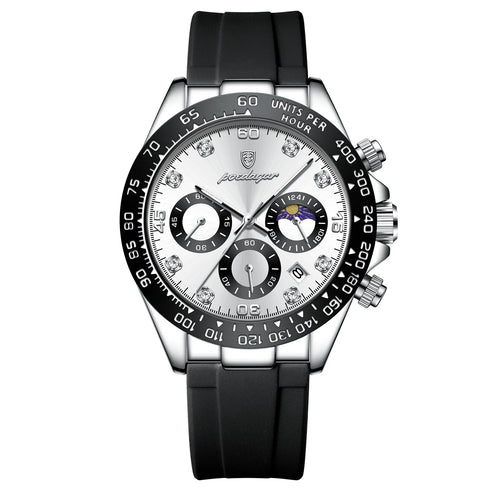 POEDAGAR High Quality Luxury Men Wristwatch Waterproof Luminous Chronograph Date Men's Quartz Watch Outdoor Fashion Man Watches