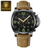 POEDAGAR Top Luxury Fashion Watch For Men Waterproof Luminous Chronograph Man Watch Leather Military Men's Quartz Watches Reloj