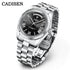CADISEN Men's Mechanical Watches Luxury Meteorite Dial Automatic Watch For Men Week 100M Japan MIYOTA 8285 Movement Clock Man