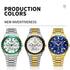2026 REWARD Silvery White Quartz Watches for Men Luminous Hands Business Watches Stainlesss Steel Strap with Box