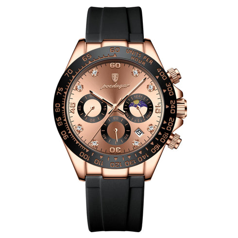 POEDAGAR High Quality Luxury Men Wristwatch Waterproof Luminous Chronograph Date Men's Quartz Watch Outdoor Fashion Man Watches