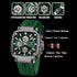 REWARD hottest square men's watch silicone band calendar chronograph fashion sport quartz watch men