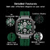 REWARD hottest square men's watch silicone band calendar chronograph fashion sport quartz watch men