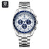 Luxury Brand Men Quartz Watch Waterproof Luminous Stainless Steel Men's Watches 24 Hours Chronograph Date Business Watch For Man