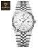 BINBOND Brand Stainless Steel Quartz Watch For Men Luxury Date Display Waterproof Luminous Fashion Men Watch Relogios Masculino