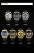 NAVIFORCE NF8054 Original Watches For Men Silicone Band Casual Sport Chronograph Luminous Wristwatch