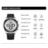 NAVIFORCE NF8054 Original Watches For Men Silicone Band Casual Sport Chronograph Luminous Wristwatch