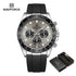 NAVIFORCE NF8054 Original Watches For Men Silicone Band Casual Sport Chronograph Luminous Wristwatch