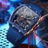 CURREN Luxury Men Watch with Chronograph Quartz Movement Auto Date Sport Casual Wristwatch Silicone Strap Reloj Hombre