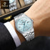 BINBOND Brand Stainless Steel Quartz Watch For Men Luxury Date Display Waterproof Luminous Fashion Men Watch Relogios Masculino