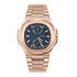 NAVIFLZ NFVZ 2025 New Classic Rose Gold Brown Men's Watches Luxury Quartz Watch For Men Stainless Steel Sapphire WristWatch