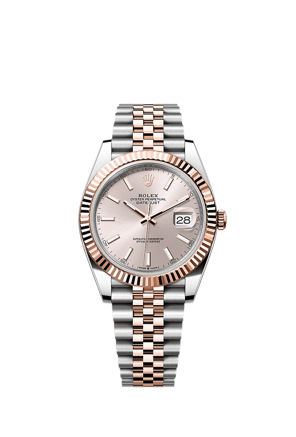 RX-Datejust Rose Gold & Steel Watch 41mm